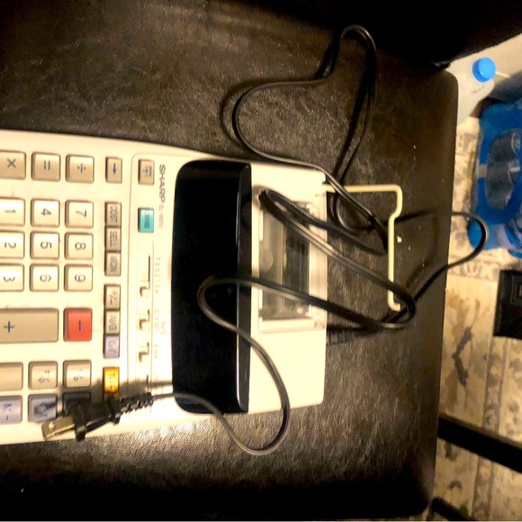 Sharp EL-1801V Portable 12-Digit 2-Color Serial Printing Calculator - Picture 4 of 12